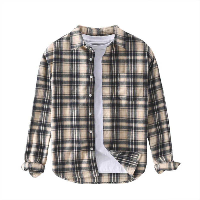 Korean Style Spring Autumn New Brand Retro Men's Plaid Cotton 100% Shirts Male Long Sleeve Slim Fit Casual Men Outdoor Clothes
Korean Style Spring Autumn New Brand Retro Men's Plaid Cotton 100% Shirts Male Long Sleeve Slim Fit Casual Men Outdoor Clothes
