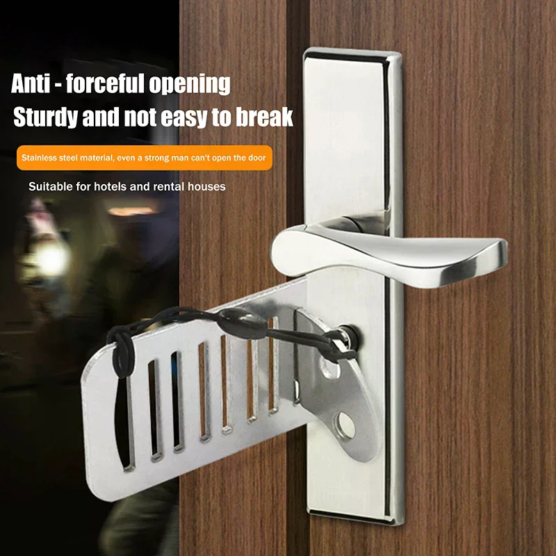Portable Door Travel Home Lock Security Extra Lock For Additional Privacy And Safety In Room Hotel Apartment Dorm Door Stopper
Portable Door Travel Home Lock Security Extra Lock For Additional Privacy And Safety In Room Hotel Apartment Dorm Door Stopper