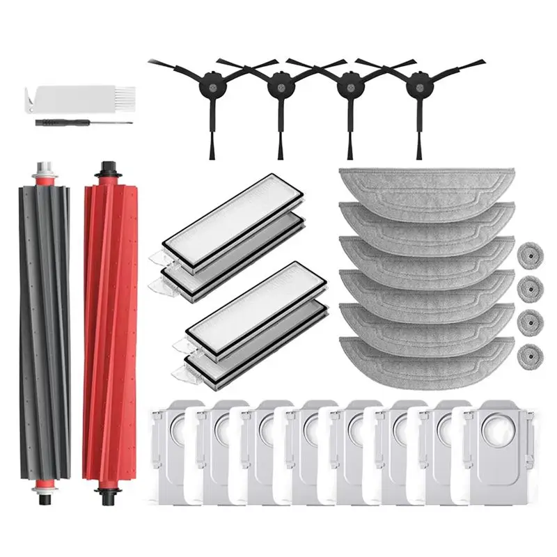 YCOC-For Roborock S8 Maxv Ultra, S8 Max Ultra Spare Parts Main Side Brush Mop Cloths Filter Dust Bag Accessories
YCOC-For Roborock S8 Maxv Ultra, S8 Max Ultra Spare Parts Main Side Brush Mop Cloths Filter Dust Bag Accessories