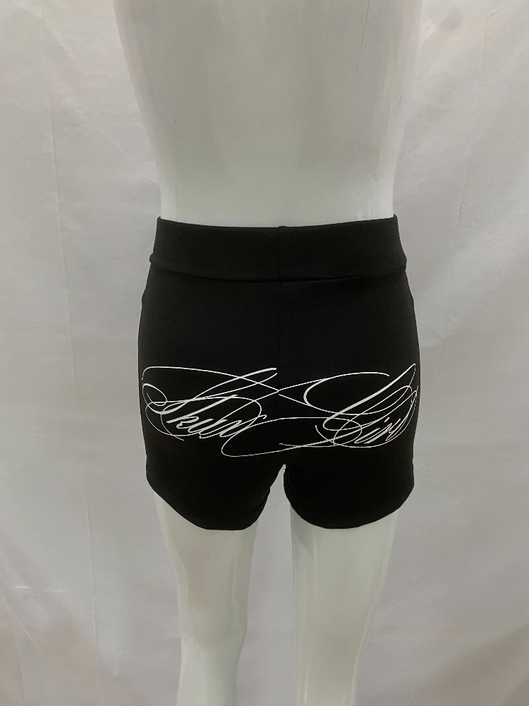 Women's Y2K Letter Print Bodycon Shorts Low Waist Slim Fit Black Night Club Party Casual Streetwear Biker Shorts
Women's Y2K Letter Print Bodycon Shorts Low Waist Slim Fit Black Night Club Party Casual Streetwear Biker Shorts
