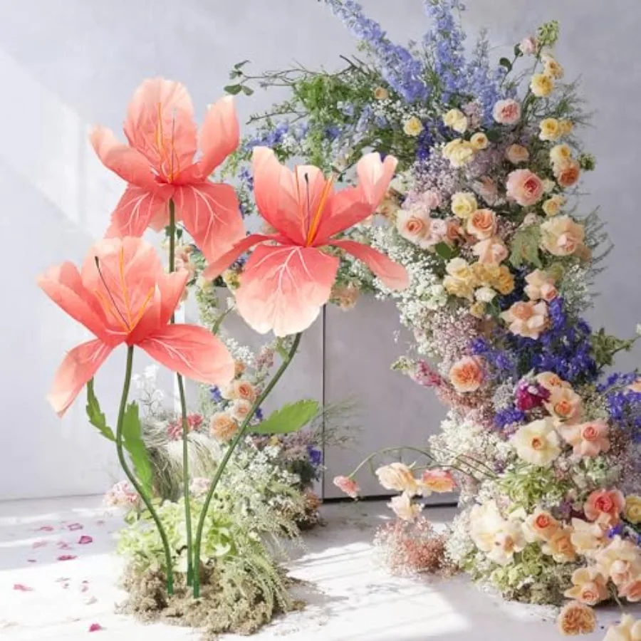 Large Artificial Flowers, 5.58ft Giant Standing Poppy Decorations, Handcrafted Huge Flowers for Wedding, Garden, Hotel, Office,
Large Artificial Flowers, 5.58ft Giant Standing Poppy Decorations, Handcrafted Huge Flowers for Wedding, Garden, Hotel, Office,