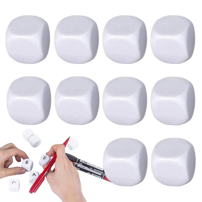 10 шт./компл., белые игральные кости с филерованными углами, игра-головоломка, пустые D6, акриловые игральные кости для детей, сделай сам, написание рисунков, граффити, математические инструменты
10 шт./компл., белые игральные кости с филерованными углами, игра-головоломка, пустые D6, акриловые игральные кости для детей, сделай сам, написание рисунков, граффити, математические инструменты