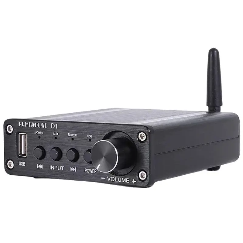PJ.MIAOLAI D1 Home Desktop Amplifier Bluetooth U Disk Lossless Play HiFi Stereo TPA3116 Audio Amplifier
PJ.MIAOLAI D1 Home Desktop Amplifier Bluetooth U Disk Lossless Play HiFi Stereo TPA3116 Audio Amplifier