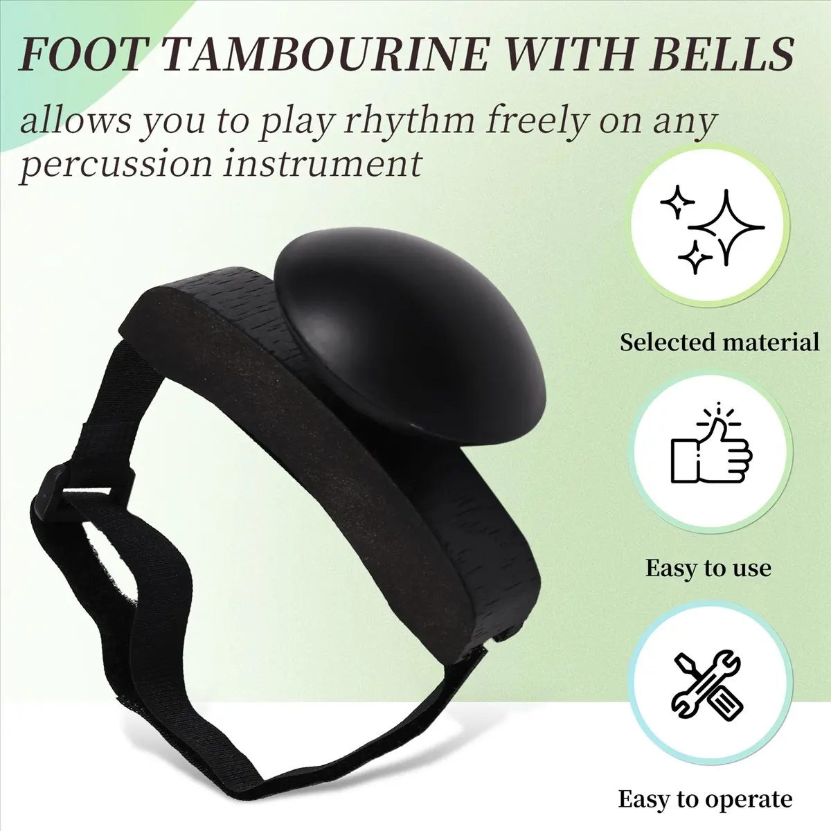 Y55A HOT Foot Shaker Foot Tambourine Percussion Musical Instrument Percussion Pedal with Bell for Playing Gifts Concert Banjo
Y55A HOT Foot Shaker Foot Tambourine Percussion Musical Instrument Percussion Pedal with Bell for Playing Gifts Concert Banjo