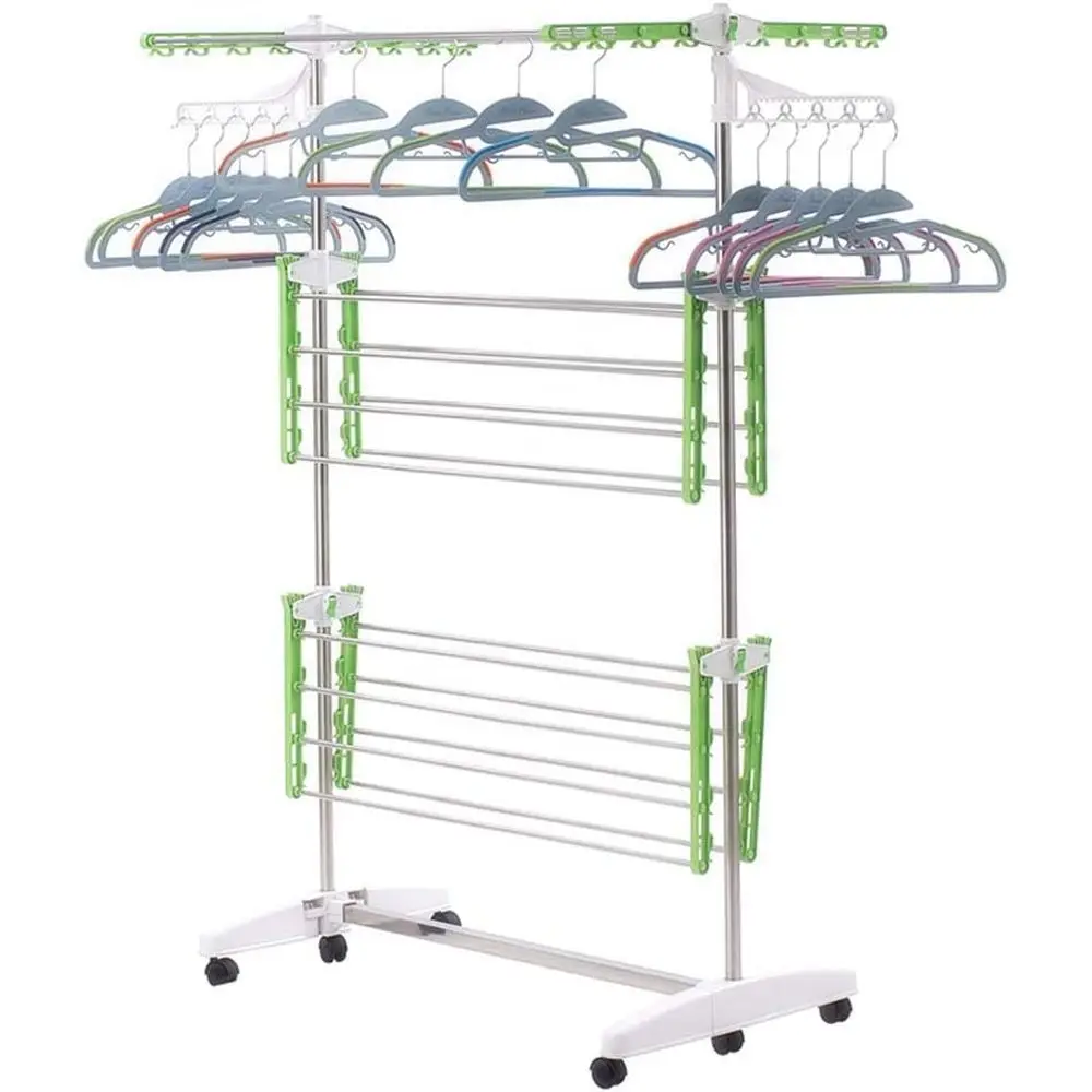 Adjustable Stainless Steel Laundry Drying Rack - Green, 145x66x85cm
Adjustable Stainless Steel Laundry Drying Rack - Green, 145x66x85cm
