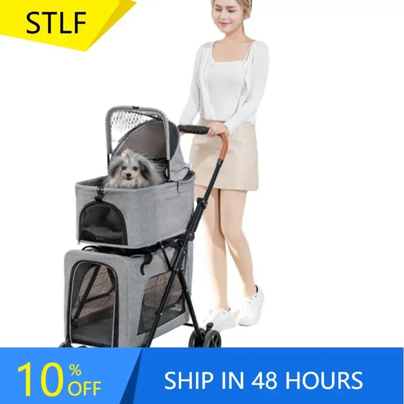 STLFBello Double Decker Pet Stroller 3-in-1 Multi-Functional Pet Carriers Travel Carrier for Small to Medium Dogs And Cats
STLFBello Double Decker Pet Stroller 3-in-1 Multi-Functional Pet Carriers Travel Carrier for Small to Medium Dogs And Cats