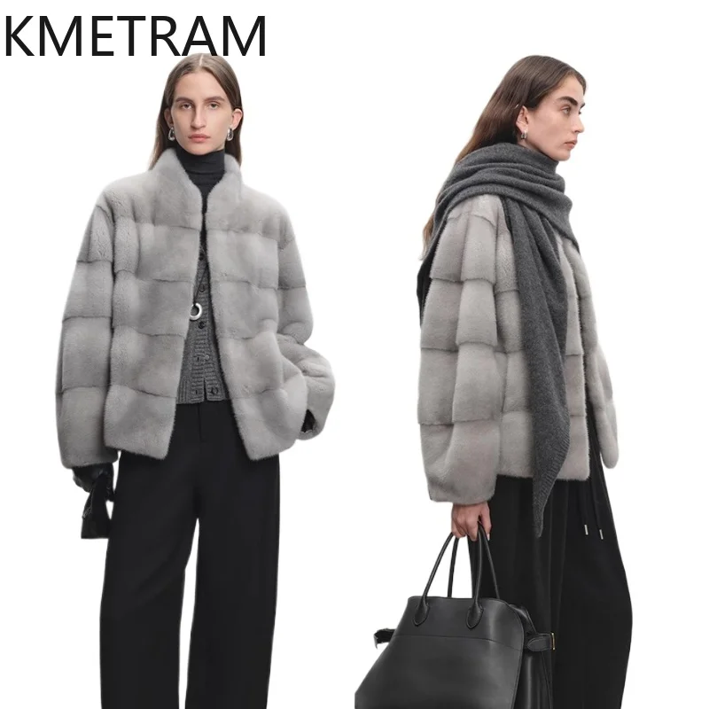 Natural Mink Fur Coat Woman High Quality Stand Collar Real Fur Jacket Mulberry Silk Lining Winter Women Clothing 2025 Fourrure
Natural Mink Fur Coat Woman High Quality Stand Collar Real Fur Jacket Mulberry Silk Lining Winter Women Clothing 2025 Fourrure