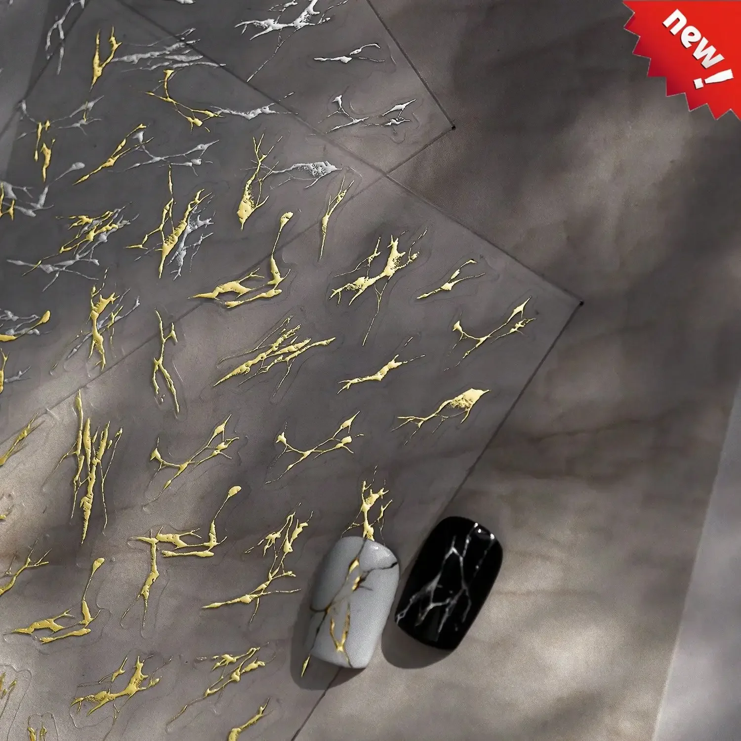 5D Marble Press on Nails Gold Silver Nail Stickers Self Adhesive Fake Nails DIY Nail Art Decorations Decals Supplies
5D Marble Press on Nails Gold Silver Nail Stickers Self Adhesive Fake Nails DIY Nail Art Decorations Decals Supplies