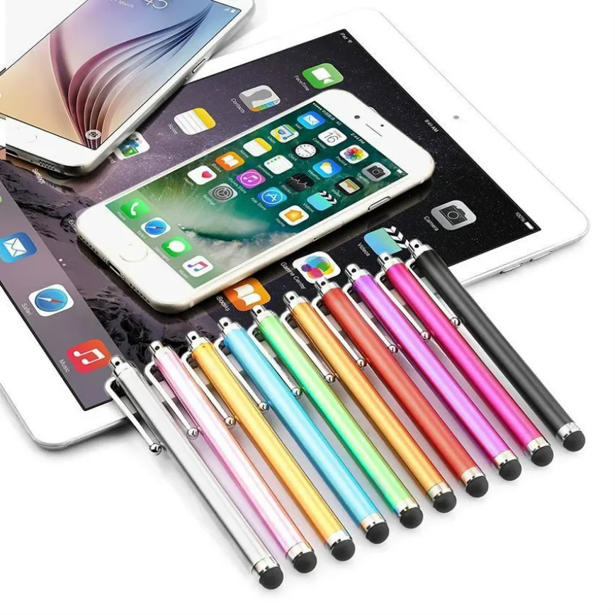 10000pcs Metal Capacitive Touch Screen Stylus Pen With Clip for iPad Mini Air For iPhone Samsung Universal Phone Tablet Pencil
10000pcs Metal Capacitive Touch Screen Stylus Pen With Clip for iPad Mini Air For iPhone Samsung Universal Phone Tablet Pencil