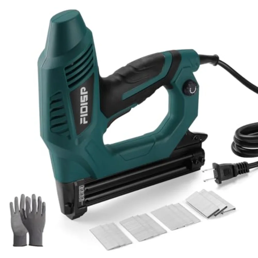 Electric Nail Gun 18 Gauge 2 in 1 Brad Nailer Heavy Duty 120V Stapler Gun with 2000pcs Nails and Crown Staples for Carpentry Up
Electric Nail Gun 18 Gauge 2 in 1 Brad Nailer Heavy Duty 120V Stapler Gun with 2000pcs Nails and Crown Staples for Carpentry Up