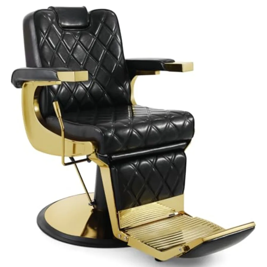 All Purpose Barber Chair Wide Backrest Reclining Salon Chair for Hair Stylist Tattoo Chair Makeup Chair for Salon Equipment Gol
All Purpose Barber Chair Wide Backrest Reclining Salon Chair for Hair Stylist Tattoo Chair Makeup Chair for Salon Equipment Gol