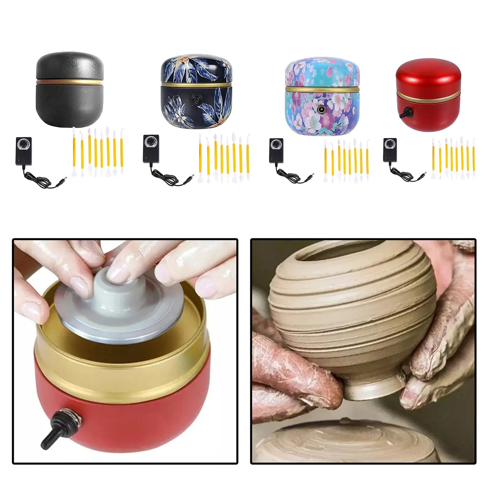 electric Pottery with Clay Tools Small for Ceramic DIY Clay Adults Beginners
electric Pottery with Clay Tools Small for Ceramic DIY Clay Adults Beginners