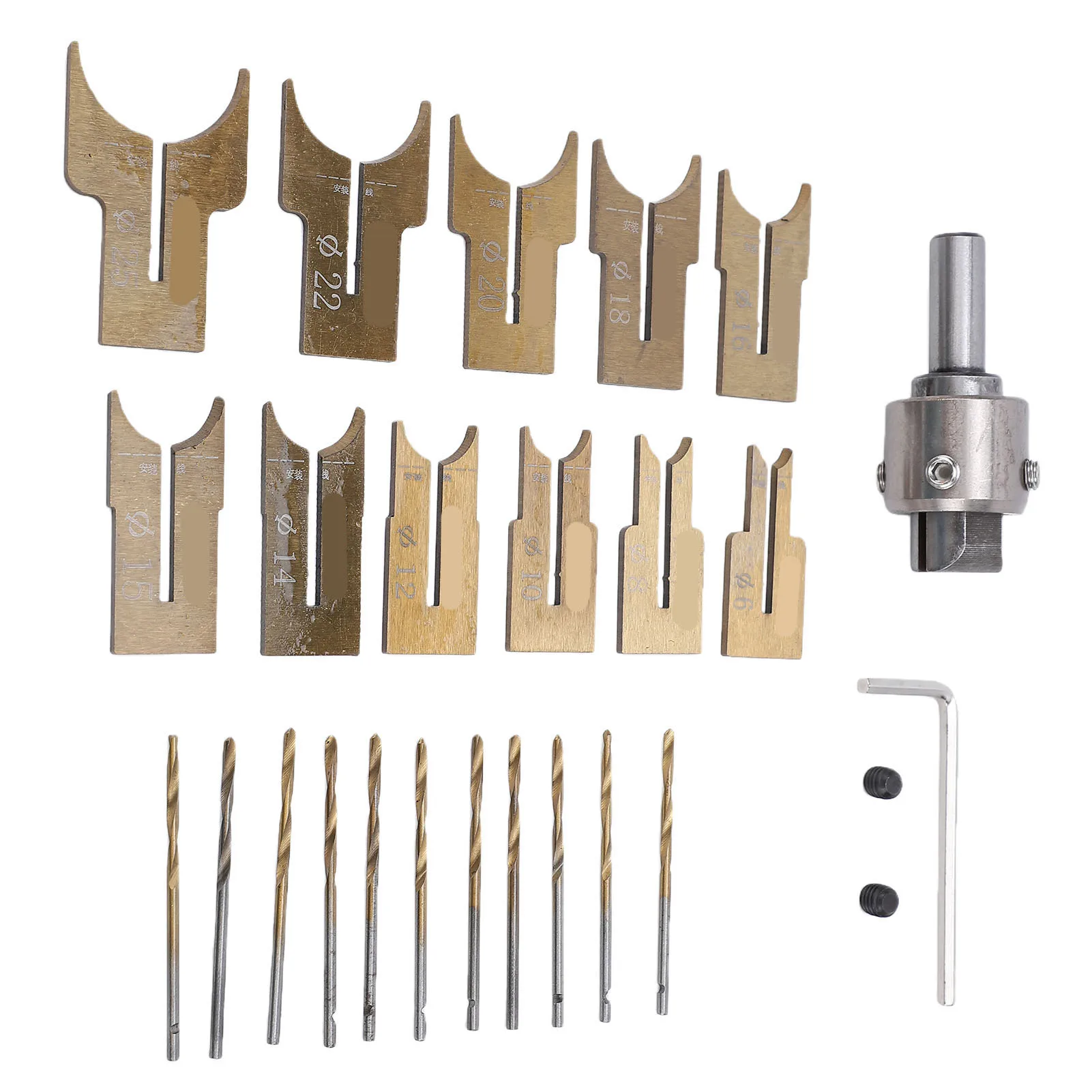 Wooden Ball Router Bit Wooden Bead Maker Set 6-25mm Wood Ball Milling Cutter and Drill Bit for Beaded Bracelet Jewelry Making
Wooden Ball Router Bit Wooden Bead Maker Set 6-25mm Wood Ball Milling Cutter and Drill Bit for Beaded Bracelet Jewelry Making