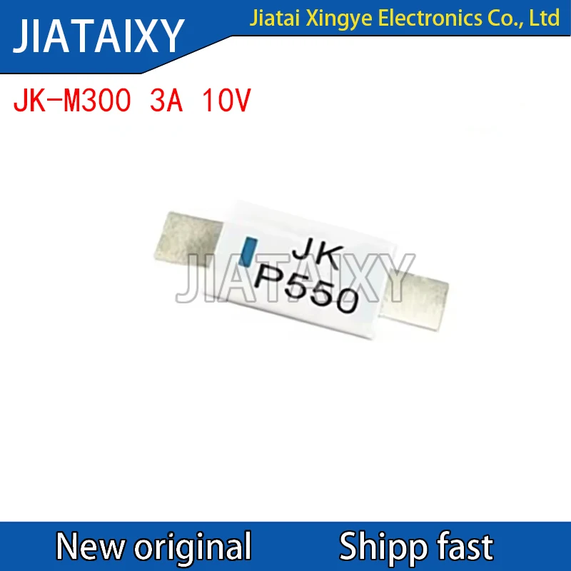 10Pcs JK-M300 3A 10V lithium battery overcurrent protection chip patch PPTC self recovery fuse chip
10Pcs JK-M300 3A 10V lithium battery overcurrent protection chip patch PPTC self recovery fuse chip