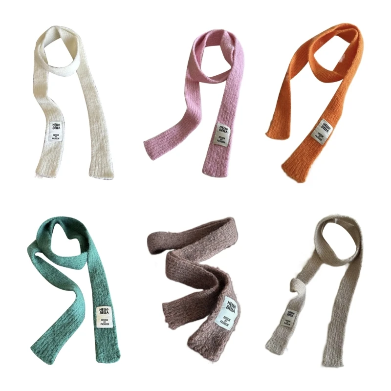Women Winter Solid Color Scarf Dopamine Styling Neckerchief Y2k Decorative Thin Knitted Neck Guard Lightweight
Women Winter Solid Color Scarf Dopamine Styling Neckerchief Y2k Decorative Thin Knitted Neck Guard Lightweight
