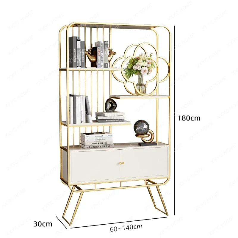 Light luxury wrought iron storage rack, living room entrance display cabinet, office partition rack
Light luxury wrought iron storage rack, living room entrance display cabinet, office partition rack