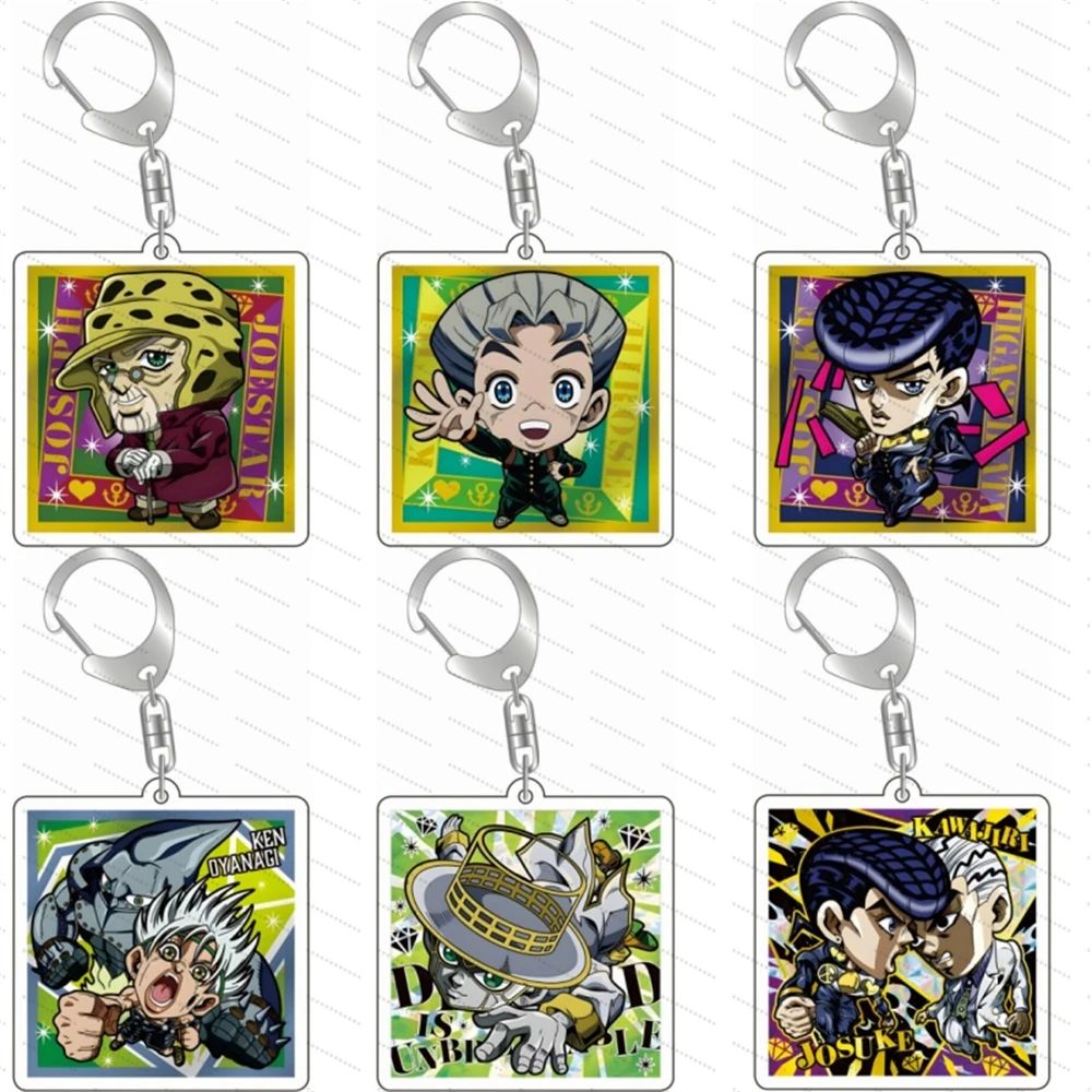 Anime JoJo's Bizarre Adventure Acrylic keychain as a gift for friends, a desktop decoration Schoolbag pendant Fan gift 6CM
Anime JoJo's Bizarre Adventure Acrylic keychain as a gift for friends, a desktop decoration Schoolbag pendant Fan gift 6CM