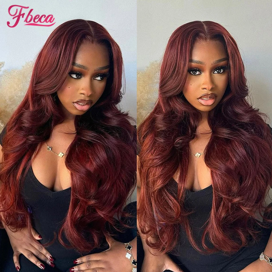 Reddish Brown Wig Body Wave HD Lace Frontal Wig 13x4 Transparent Brazilian Lace Front Wig 34 Inch 100% Human Hair for Woman
Reddish Brown Wig Body Wave HD Lace Frontal Wig 13x4 Transparent Brazilian Lace Front Wig 34 Inch 100% Human Hair for Woman
