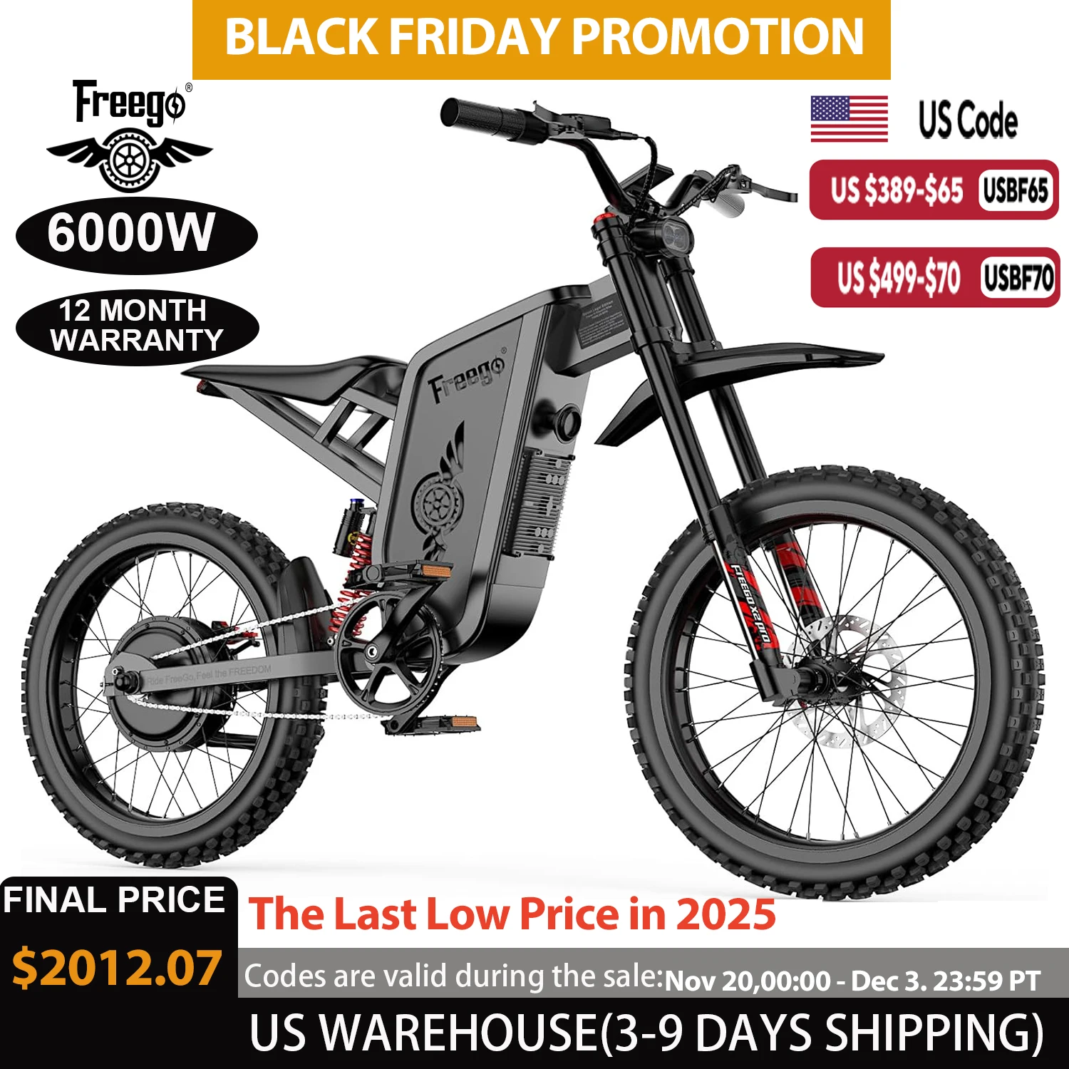 2025 Electric Dirt Bike X2 Pro Electric Motorcycle 6000W(Peak) Motor 1800wh Battery 7 Speed 50MPH Off Road Electric Bicycle
2025 Electric Dirt Bike X2 Pro Electric Motorcycle 6000W(Peak) Motor 1800wh Battery 7 Speed 50MPH Off Road Electric Bicycle