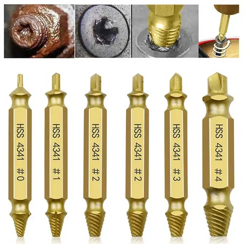Damaged Screw Extractor Broken Bolt Stripped Set Double Head Tool Easy Out Removal Disassemble Stud Slip Teeth Demolish Remover
Damaged Screw Extractor Broken Bolt Stripped Set Double Head Tool Easy Out Removal Disassemble Stud Slip Teeth Demolish Remover