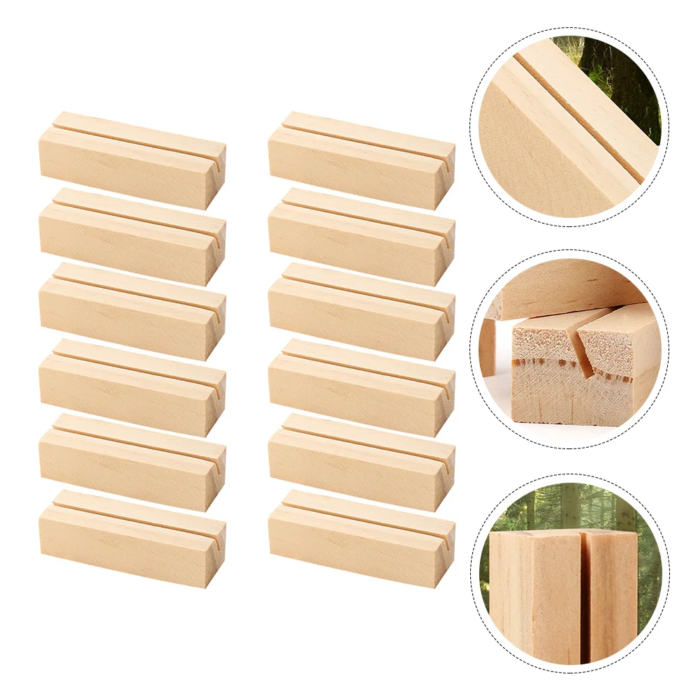 12 Pcs Card Holder Business Clip Picture Rectangular Wooden Photo Stand Easel for Sign Memo
12 Pcs Card Holder Business Clip Picture Rectangular Wooden Photo Stand Easel for Sign Memo