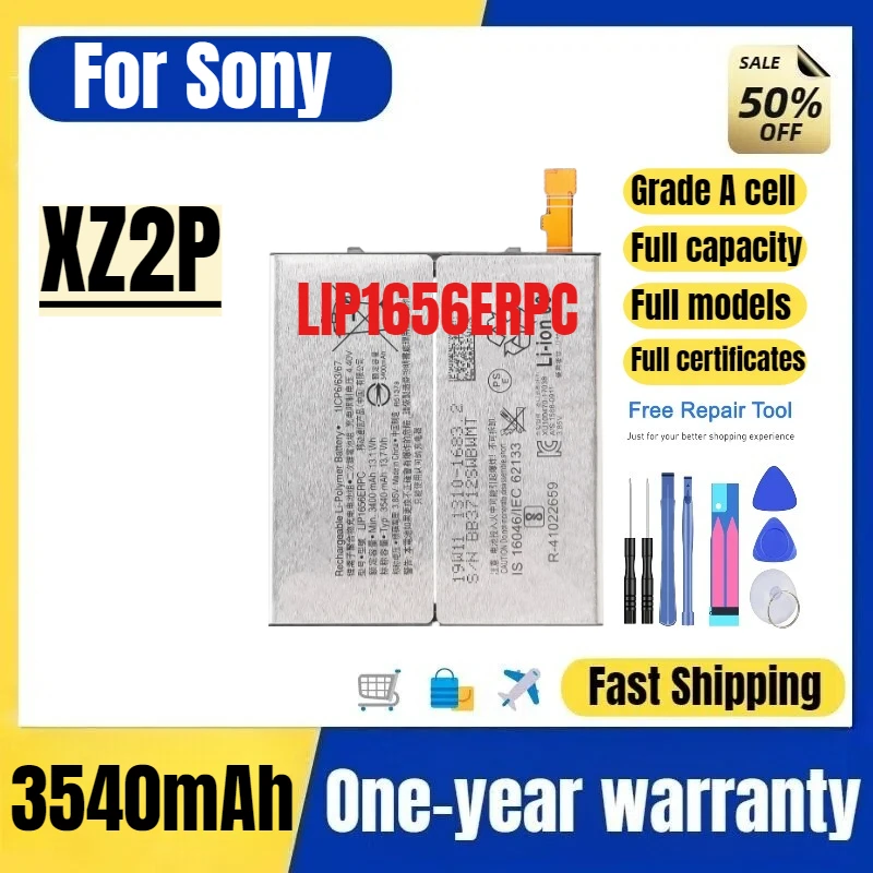 LIP1656ERPC for Sony XZ2P Mobile Phone Battery High Quality High Capacity Battery Replacement Bateria Grade A Cell with Tools
LIP1656ERPC for Sony XZ2P Mobile Phone Battery High Quality High Capacity Battery Replacement Bateria Grade A Cell with Tools