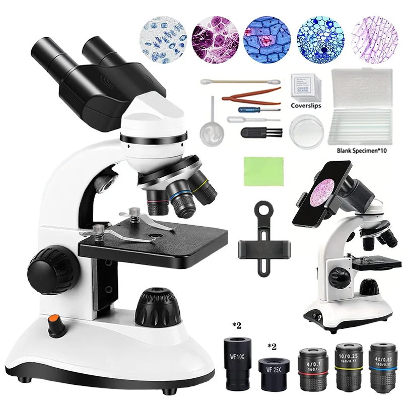 Binocular high definition high power microscope textbook for students Biochemistry Lab Light microscope for children junior high
Binocular high definition high power microscope textbook for students Biochemistry Lab Light microscope for children junior high