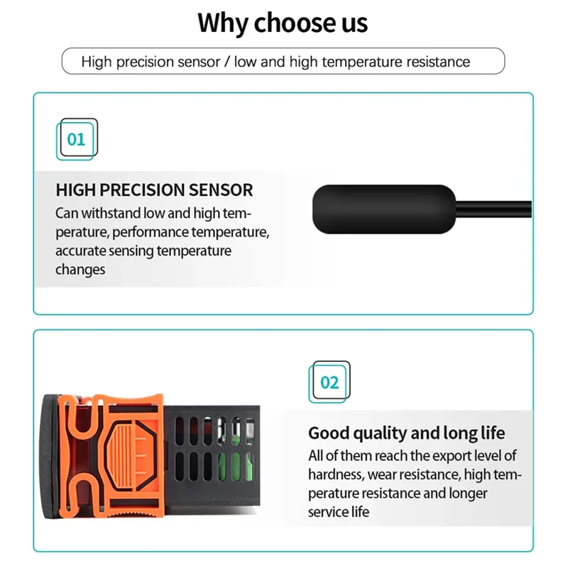 A21I-ETC-902 220V AC Digital Temperature Controller Thermostat Thermoregulator Incubator With High Precision Sensor
A21I-ETC-902 220V AC Digital Temperature Controller Thermostat Thermoregulator Incubator With High Precision Sensor