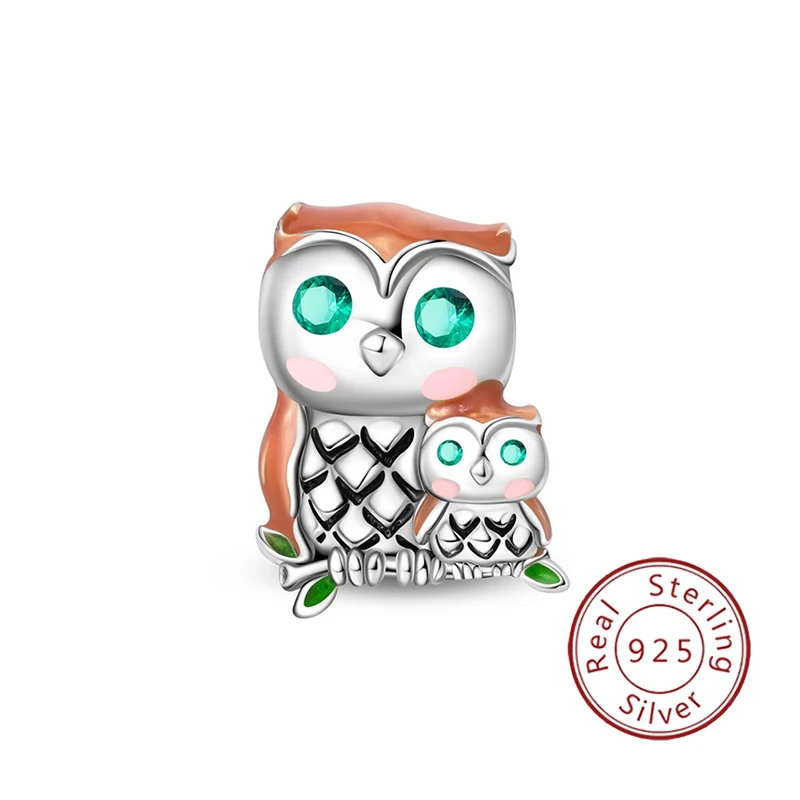 New 925 Sterling Silver Owl Beaded Pendant Suitable for Original Women's Bracelet Pendant Wearing D IY Jewelry Homemade Jewelry
New 925 Sterling Silver Owl Beaded Pendant Suitable for Original Women's Bracelet Pendant Wearing D IY Jewelry Homemade Jewelry