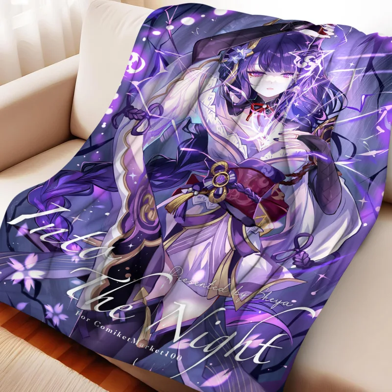 Cartoon Raiden Ei Flannel Blanket Cover Summer Soft Anime Genshin Impact Blanket Multifunctional Decor Home Universal Blankets
Cartoon Raiden Ei Flannel Blanket Cover Summer Soft Anime Genshin Impact Blanket Multifunctional Decor Home Universal Blankets