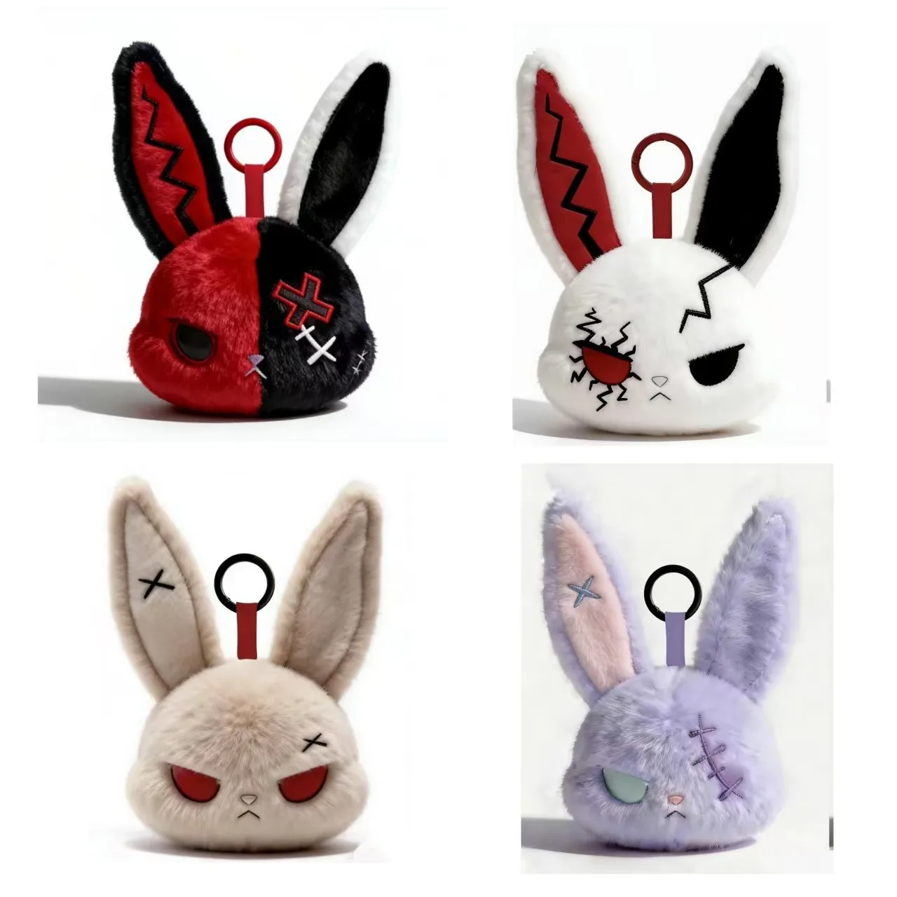 Gothic Rebel Rabbit Fluffy Plush Keychain Funny Stuffed Doll Bag Charm Ornament Holiday Decor Gift For Easter Halloween Party
Gothic Rebel Rabbit Fluffy Plush Keychain Funny Stuffed Doll Bag Charm Ornament Holiday Decor Gift For Easter Halloween Party