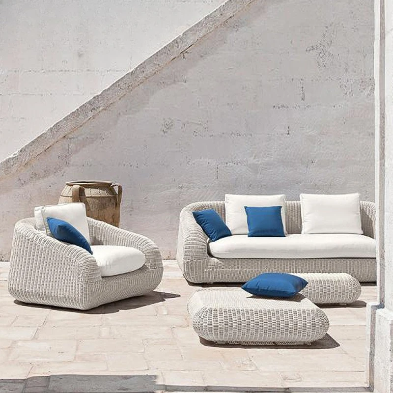 Nordic outdoor leisure woven sofa high-end villa courtyard garden terrace scenic public waterproof sofa
Nordic outdoor leisure woven sofa high-end villa courtyard garden terrace scenic public waterproof sofa