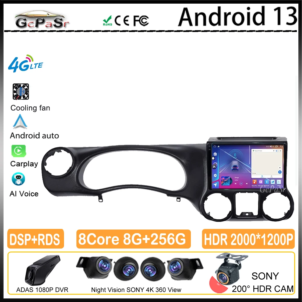 Android For Jeep Wrangler 3 JK 2010 - 2018 Multimedia Car Radio Player Auto Video Carplay camera Head Unit DVD Screen NO 2din BT
Android For Jeep Wrangler 3 JK 2010 - 2018 Multimedia Car Radio Player Auto Video Carplay camera Head Unit DVD Screen NO 2din BT