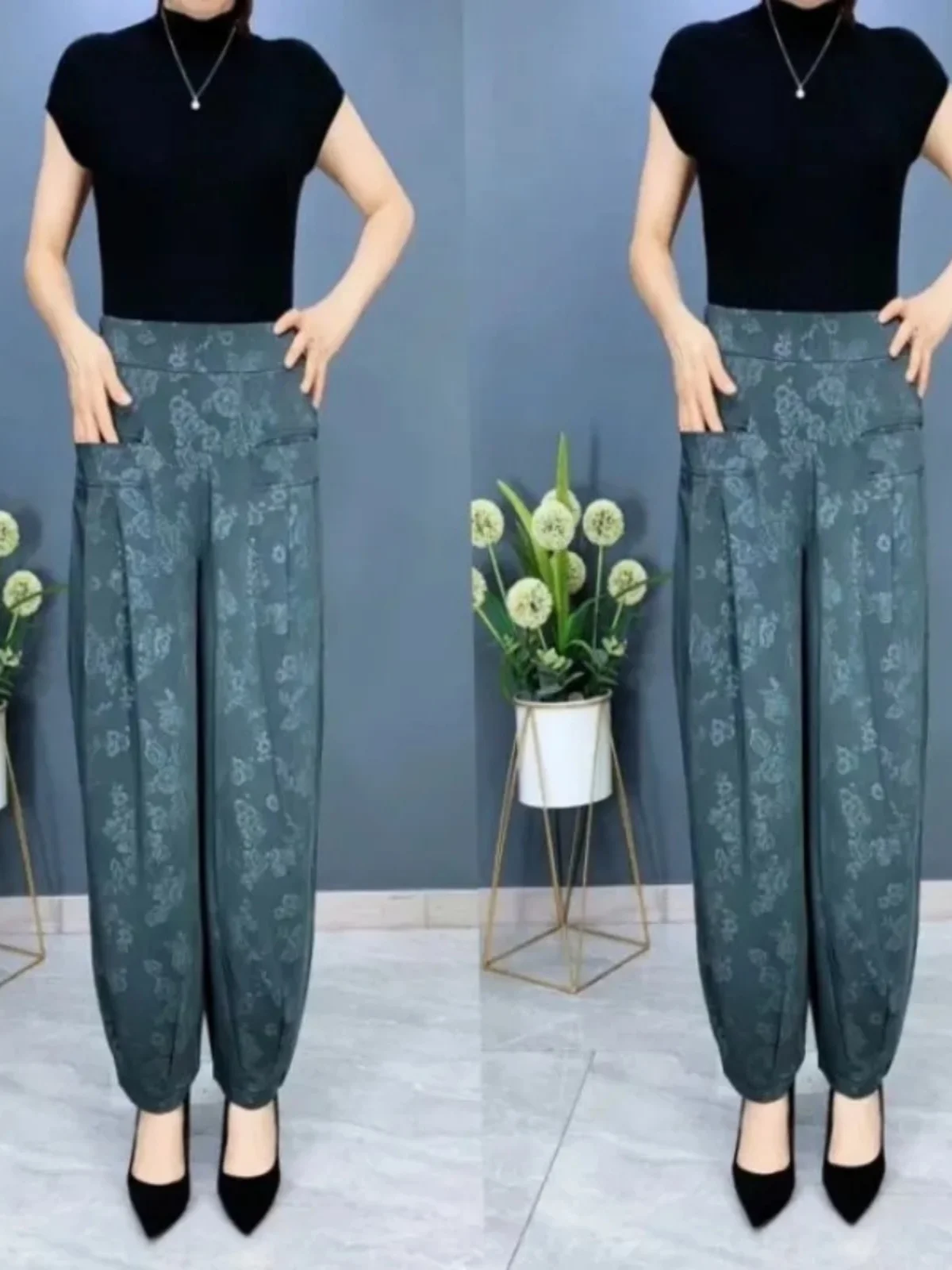 Брюки-шаровары с высокой талией, женские, длиной 7/8, с этническим принтом, больших размеров, для мам, летние, новинка, повседневные
Брюки-шаровары с высокой талией, женские, длиной 7/8, с этническим принтом, больших размеров, для мам, летние, новинка, повседневные