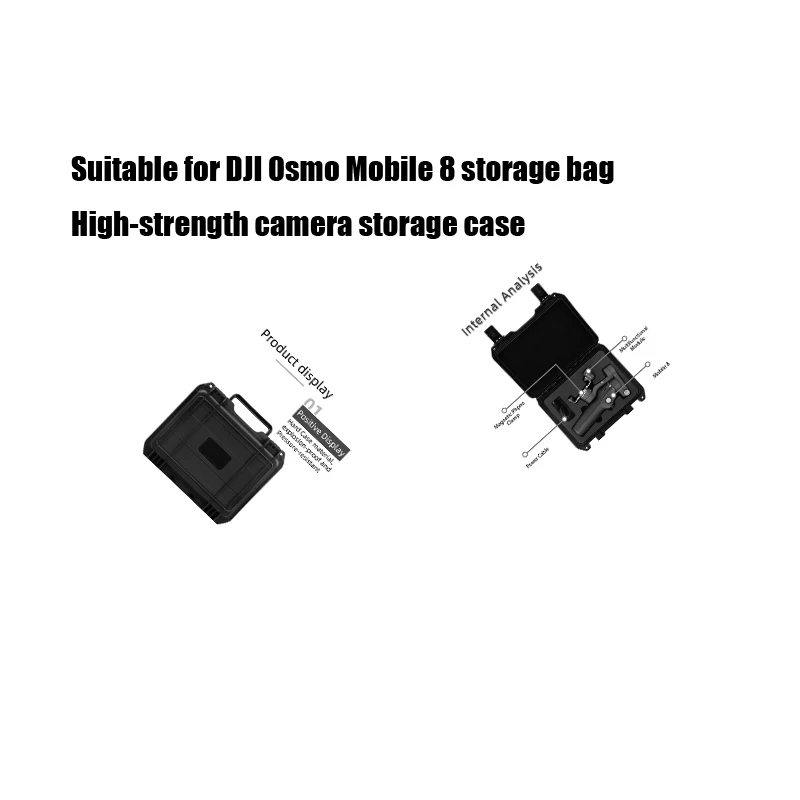 Suitable for DJI Osmo Mobile 8 storage bag High-strength camera storage case
Suitable for DJI Osmo Mobile 8 storage bag High-strength camera storage case