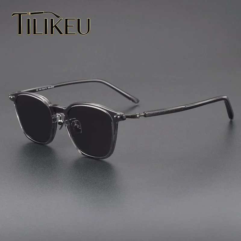 Japanese Designer Handmade Acetate Titanium Sunglasses for Men's GMS829 Classic Square Eyewear Women's Travel Sun Glasses UV400
Japanese Designer Handmade Acetate Titanium Sunglasses for Men's GMS829 Classic Square Eyewear Women's Travel Sun Glasses UV400