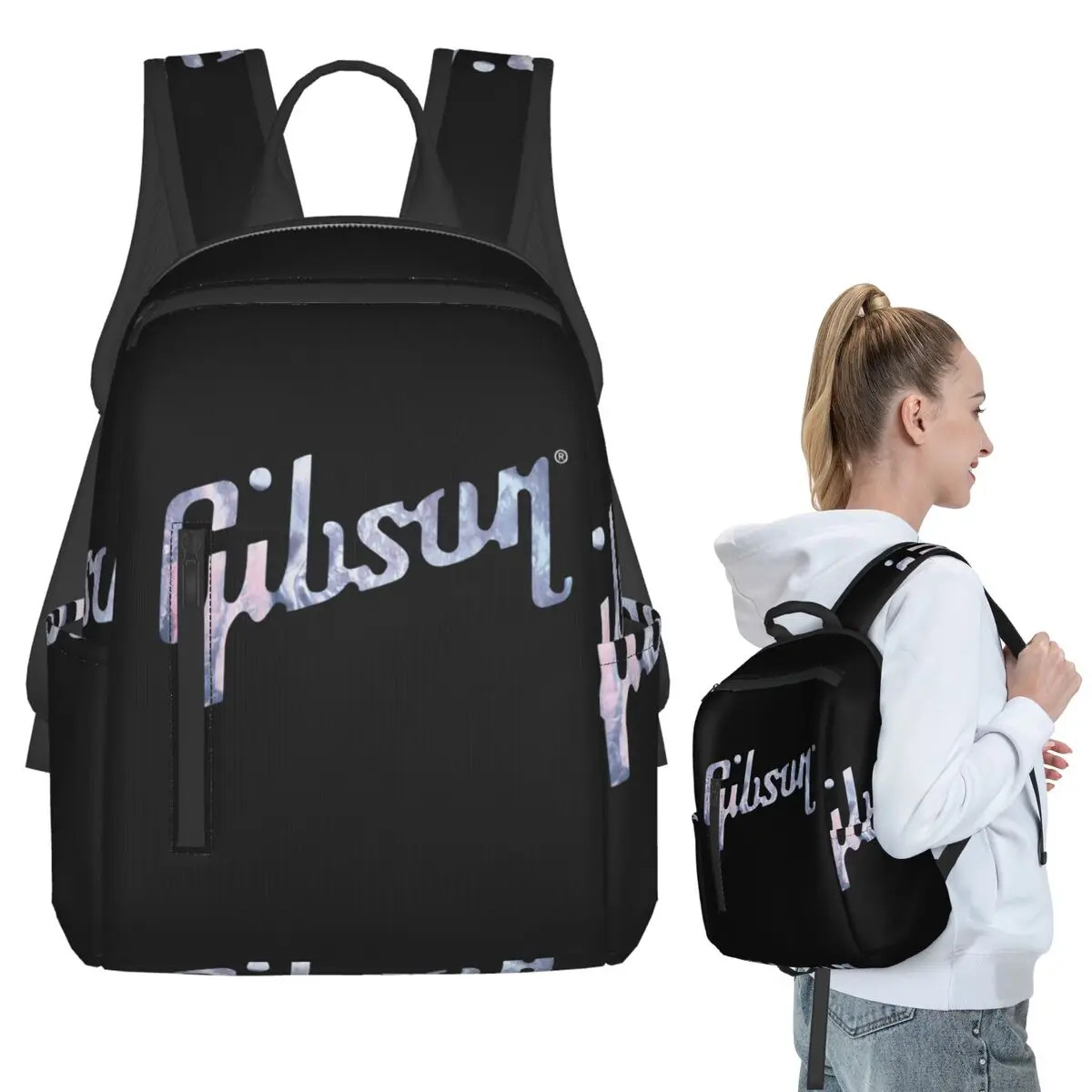Gibson Les Paul Backpack Student BookBag Children School Bag Computer Shoulder Bags Men Women
Gibson Les Paul Backpack Student BookBag Children School Bag Computer Shoulder Bags Men Women