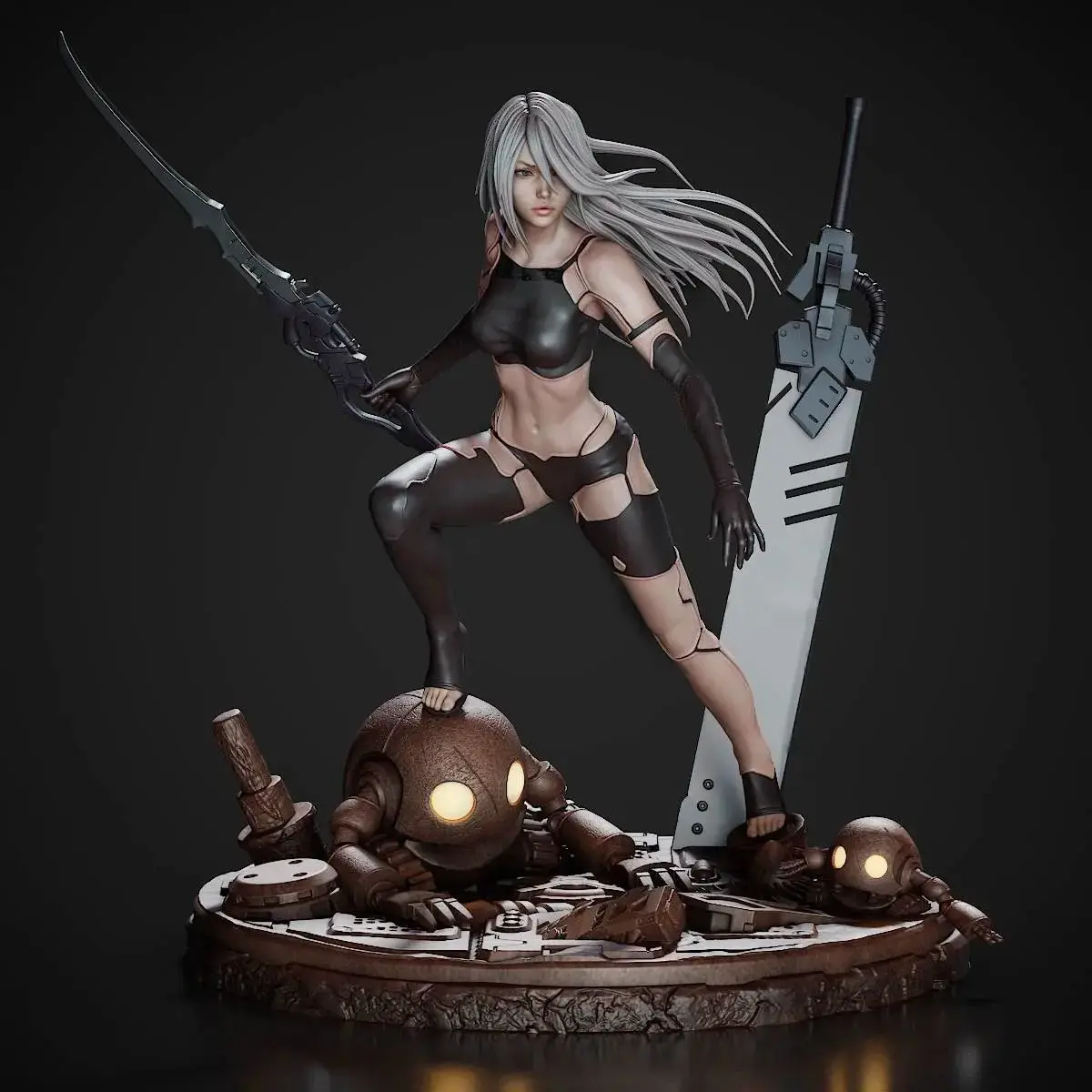 1/24 Scale 80mm height Resin Figure Assemble Model Kit Sword wielding warrior maiden Unassembled Unpainted 3D toy 1327
1/24 Scale 80mm height Resin Figure Assemble Model Kit Sword wielding warrior maiden Unassembled Unpainted 3D toy 1327