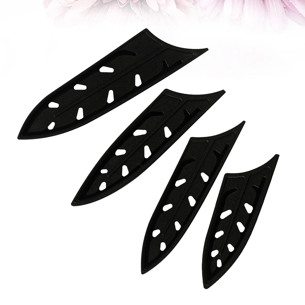 10pcs Ceramic Knife Covers 6 Inch Black Plastic Cutter Protective Sheath Creative Non-Slip Design For Drawer Or Chef Bag Storage
10pcs Ceramic Knife Covers 6 Inch Black Plastic Cutter Protective Sheath Creative Non-Slip Design For Drawer Or Chef Bag Storage