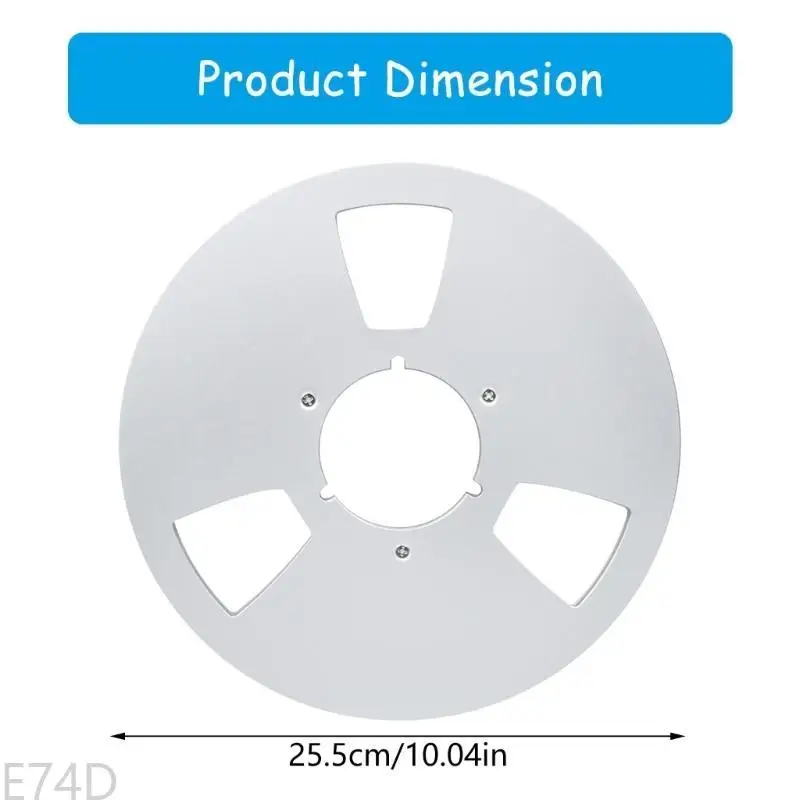 E74D 10inch 3 Holes Aluminum Sound Recording Reel for Reel to Reel Tape Recorders
E74D 10inch 3 Holes Aluminum Sound Recording Reel for Reel to Reel Tape Recorders