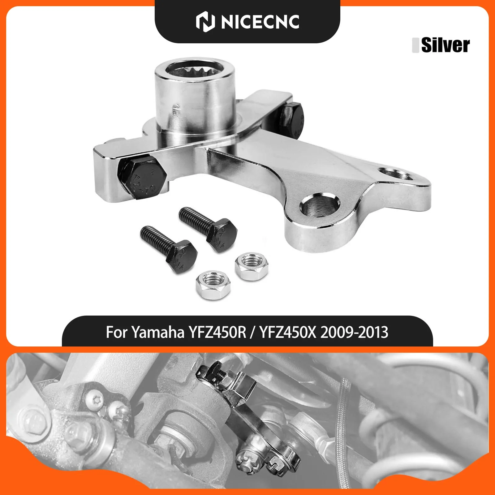 NICECNC For Yamaha YFZ450R 2009-2013 For Yamaha YFZ450X Steering Stem Pitman Arm ATV Accessories Extend Length Adjustable Angle
NICECNC For Yamaha YFZ450R 2009-2013 For Yamaha YFZ450X Steering Stem Pitman Arm ATV Accessories Extend Length Adjustable Angle