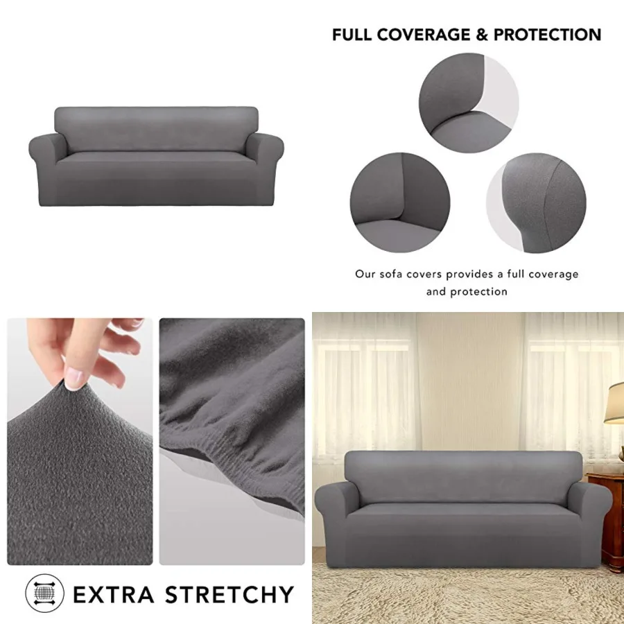 Super Stretch Sofa Slipcover Spandex Non Slip Soft Couch Sofa Cover, Washable Furniture Protector with Non Skid Foam and Elasti
Super Stretch Sofa Slipcover Spandex Non Slip Soft Couch Sofa Cover, Washable Furniture Protector with Non Skid Foam and Elasti