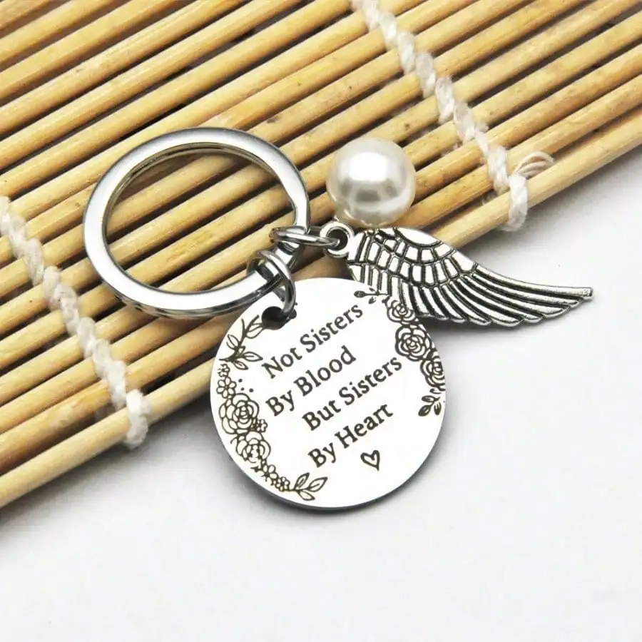 1pc Stainless Steel "Not Sisters By Blood" Key Chain For Friend/Sister Birthday Christmas Gifts Gift Thanksgiving Christmas Decor Gifts For Women
1pc Stainless Steel "Not Sisters By Blood" Key Chain For Friend/Sister Birthday Christmas Gifts Gift Thanksgiving Christmas Decor Gifts For Women