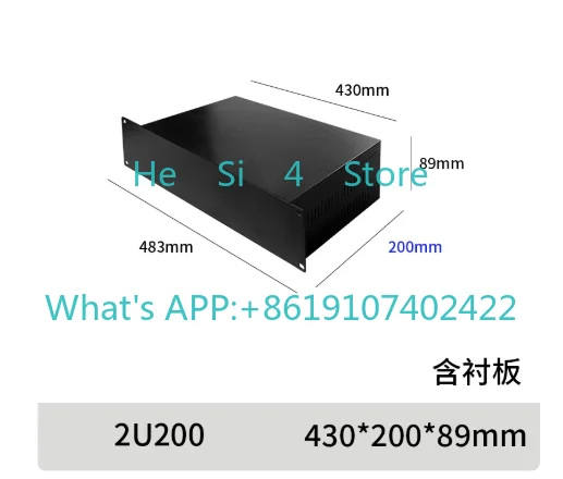 19-inch 2U Standard Industrial Control Chassis 500mm Deep Sheet Metal Enclosure Machined Server Chassis
19-inch 2U Standard Industrial Control Chassis 500mm Deep Sheet Metal Enclosure Machined Server Chassis