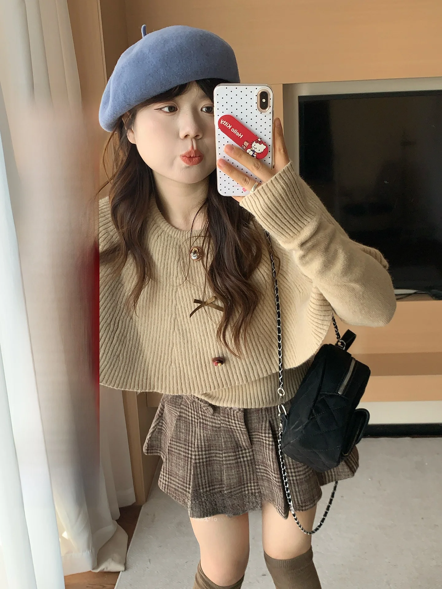 Теплый осенне-зимний модный уютный вязаный комплект из двух предметов с капюшоном и круглым вырезом для полных женщин
Теплый осенне-зимний модный уютный вязаный комплект из двух предметов с капюшоном и круглым вырезом для полных женщин