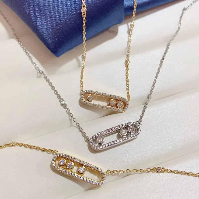 MXK Fashion Jewelry S925 Silver Classic Slide Necklace Exquisite Women's High-end Luxury Accessories Party Valentine's Day Gift
MXK Fashion Jewelry S925 Silver Classic Slide Necklace Exquisite Women's High-end Luxury Accessories Party Valentine's Day Gift