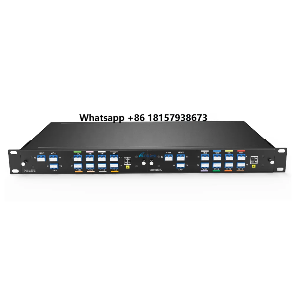 CWDM 1*8CH 8Channel CWDM MUX/DEMUX 8CH 19' inch 1U CWDM Devices System
CWDM 1*8CH 8Channel CWDM MUX/DEMUX 8CH 19' inch 1U CWDM Devices System
