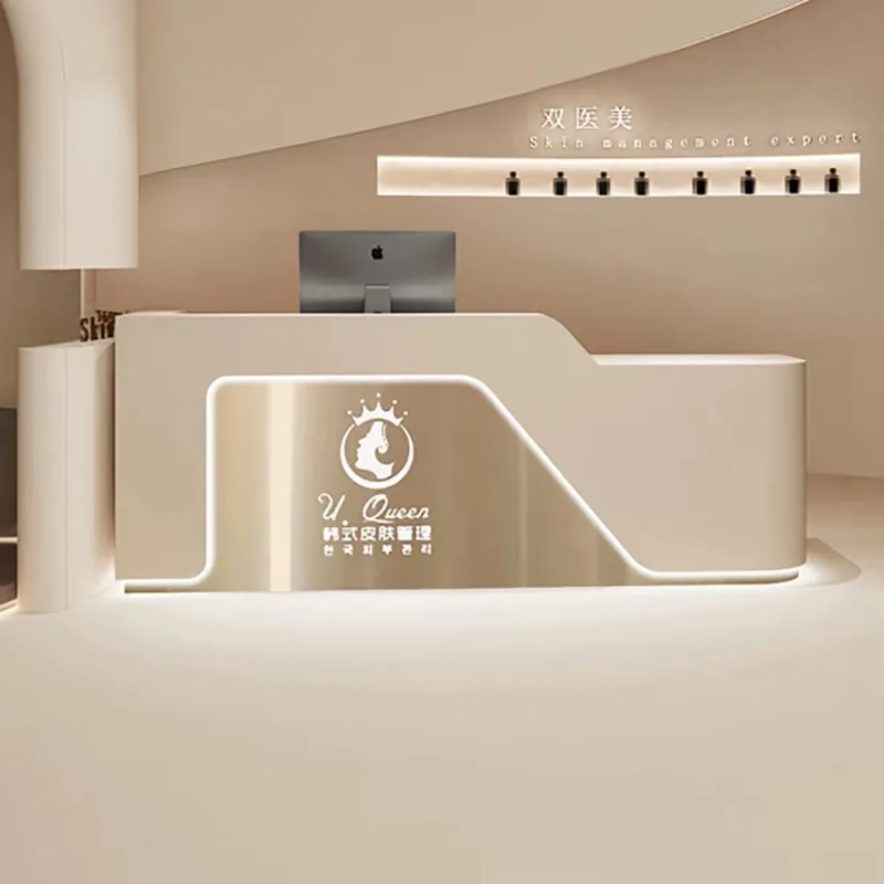 customized Bar Counter Cashier Cabinet Modern Elegant Unique Simple Reception Desks Fashion Delicacy Mostrador Office Furniture
customized Bar Counter Cashier Cabinet Modern Elegant Unique Simple Reception Desks Fashion Delicacy Mostrador Office Furniture
