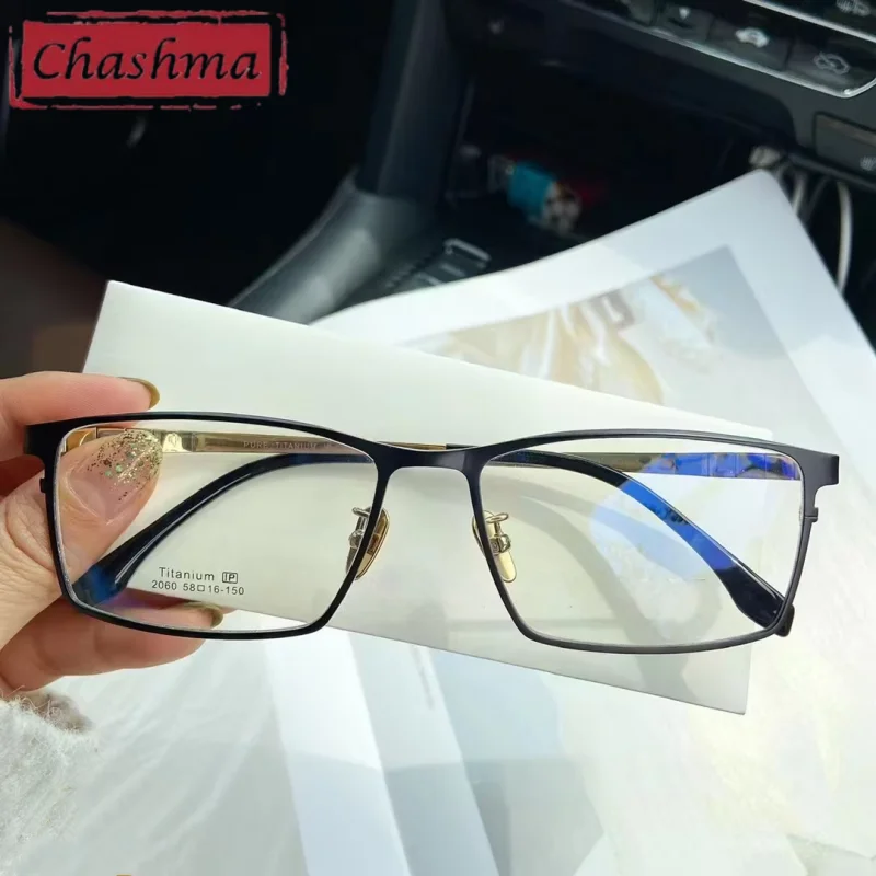 58 mm Big Frame Men Pure Titanium IP Large Size Prescription Eyeglasses Flexible Temples Light Frame Optical for Wide Face Man
58 mm Big Frame Men Pure Titanium IP Large Size Prescription Eyeglasses Flexible Temples Light Frame Optical for Wide Face Man