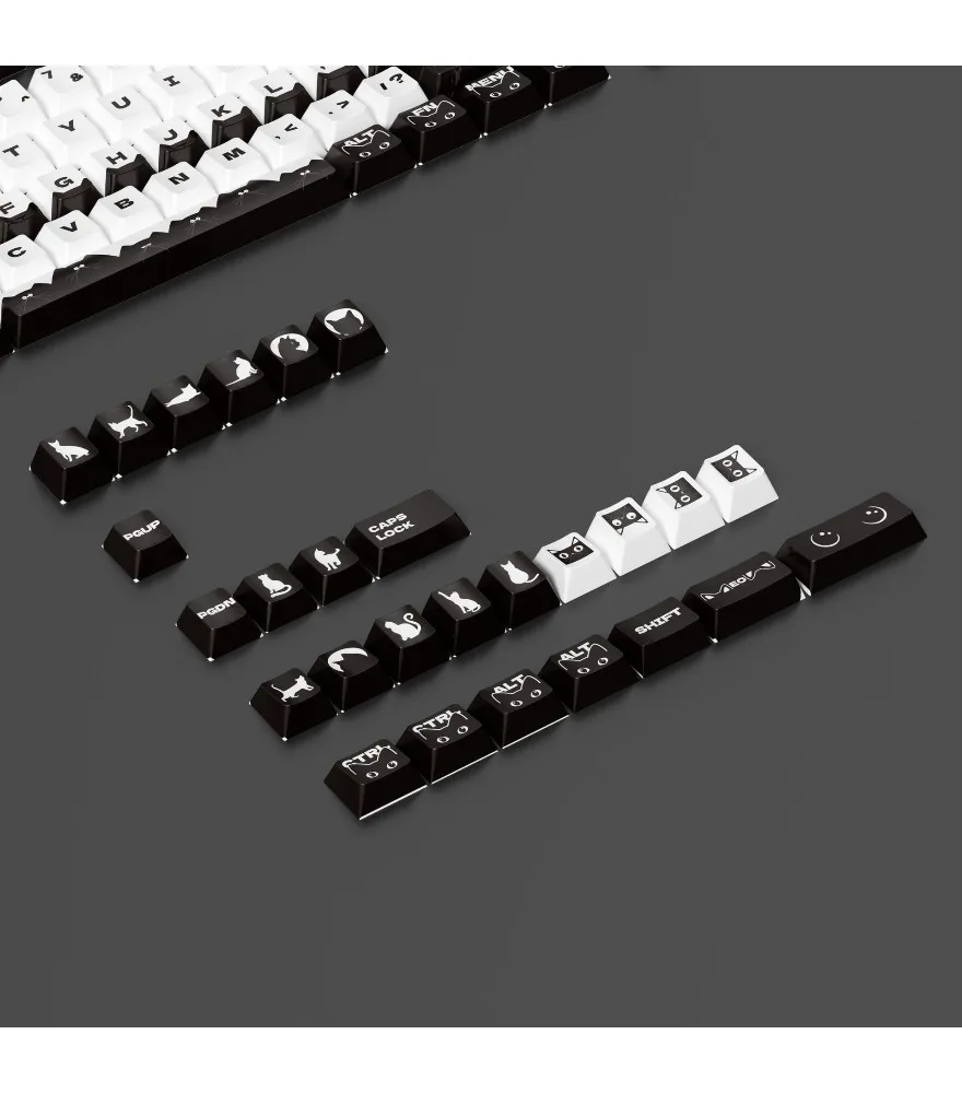 Personalized keycaps PBT five-sided sublimation Original height 127-key mechanical keyboard keycaps
Personalized keycaps PBT five-sided sublimation Original height 127-key mechanical keyboard keycaps